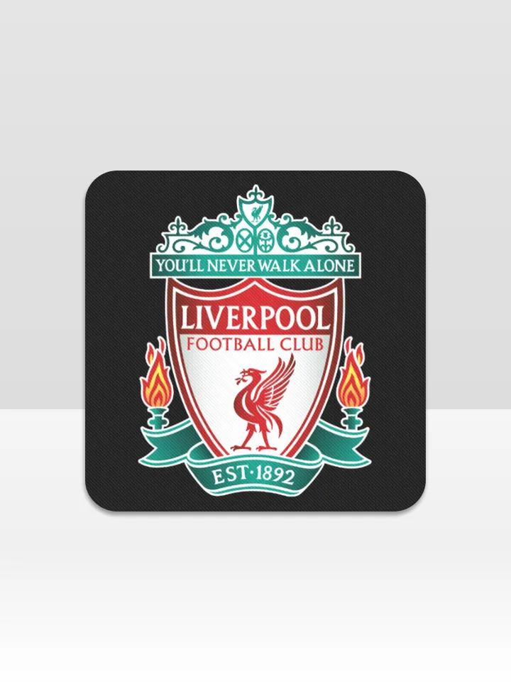 Liverpool Cup Coaster, Square Drink Coaster, Round Coffee Coaster