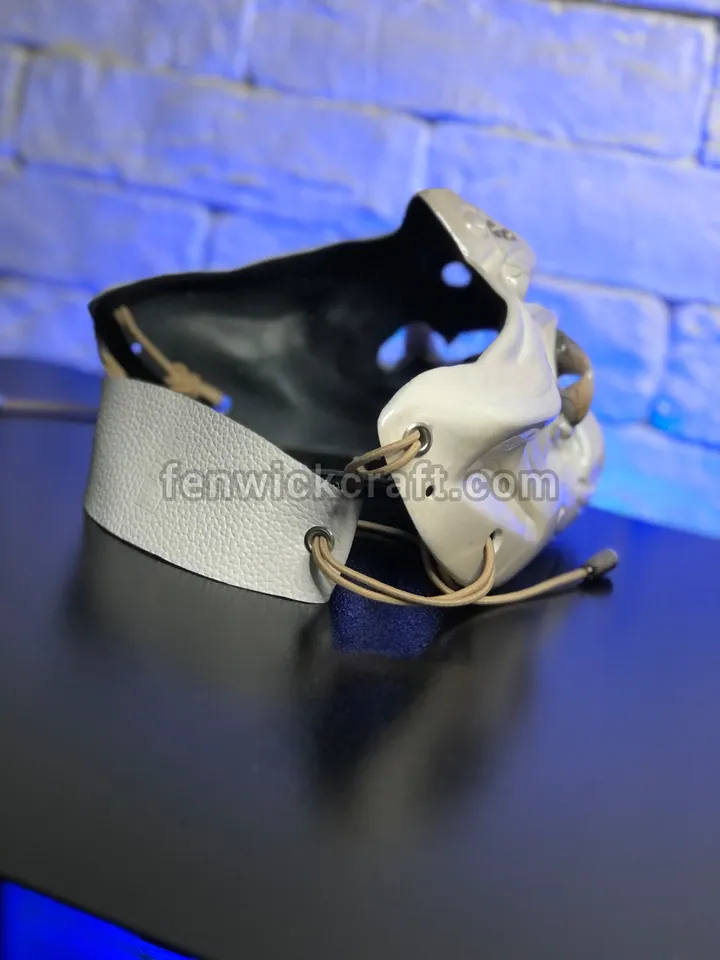 Japanese Demon - Oni Mask Half Face/Samurai Kabuki Mask