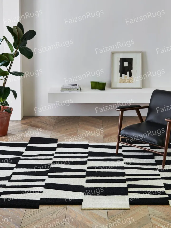 8x10 Irregular shape Hand tufted rug 100% wool for living room, bed room, kids room in any size 10x14,10x12,9x12,8x10,6x9,5x8,4x6
