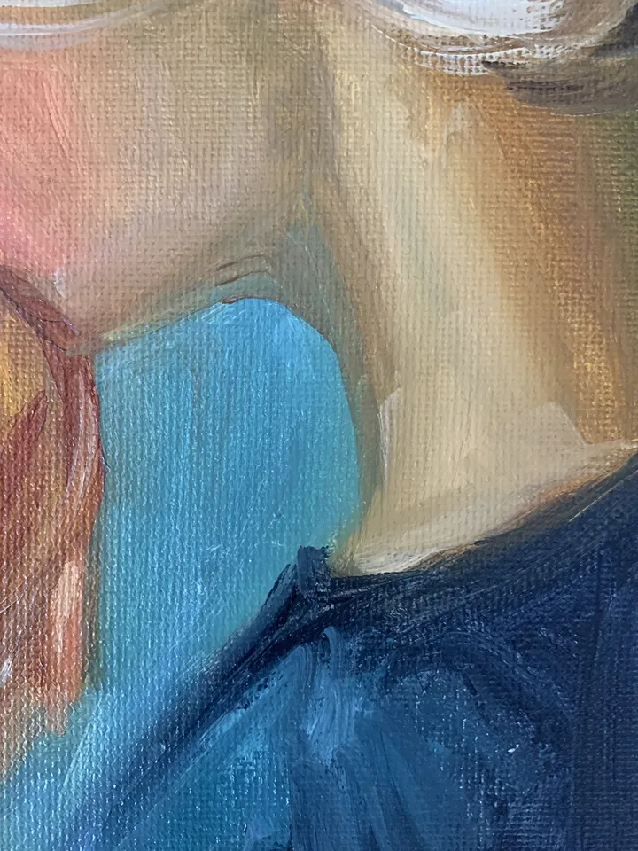 Mother and Child 8x8 inches by MyFoxyArt