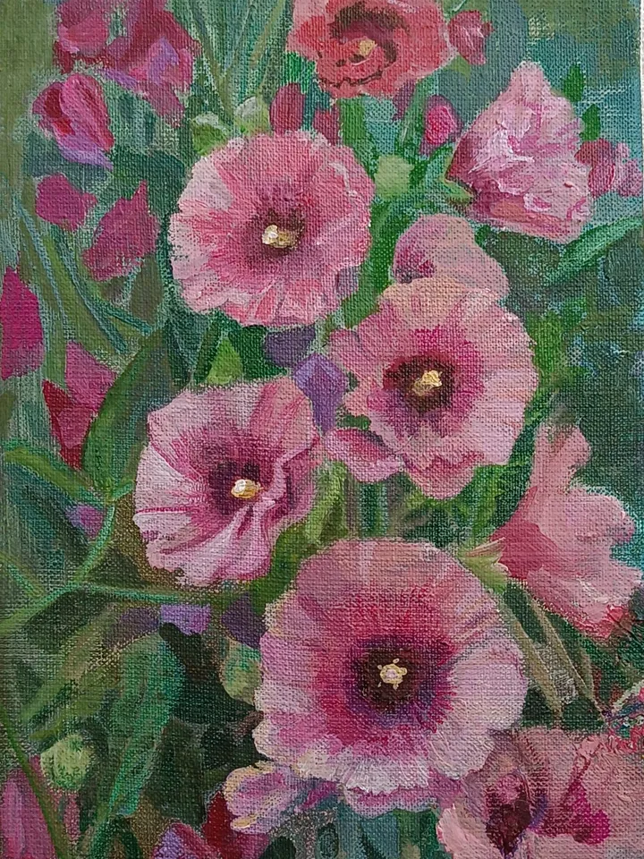 Mallow flowers.