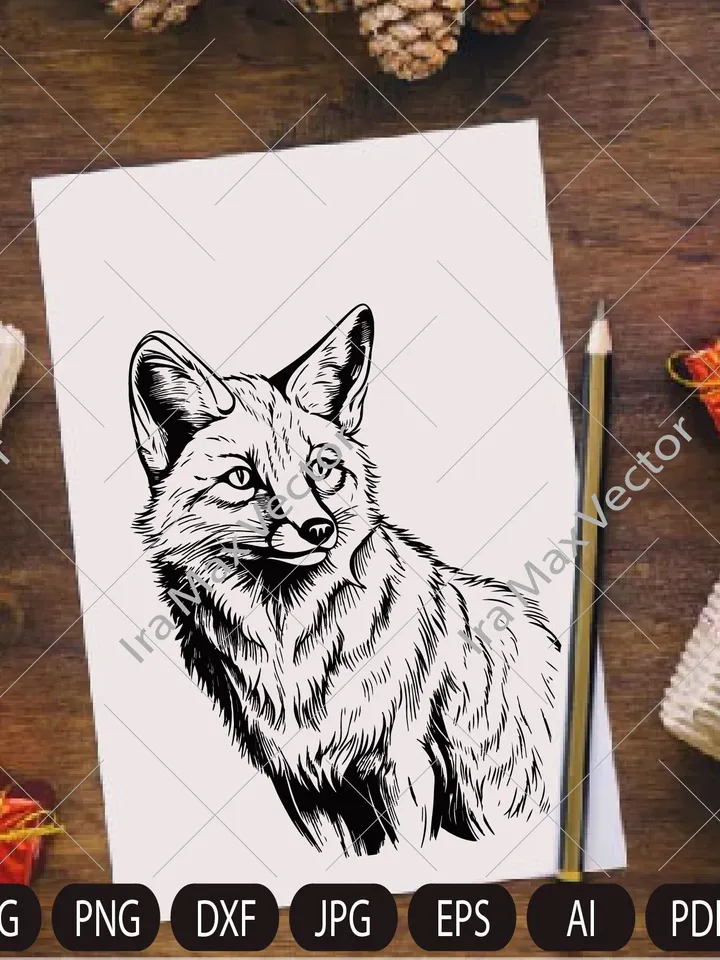 FOX Face svg / Fox Head svg / Fox svg /Fox Mascot svg / Fox Printable / INSTANT DOWNLOAD