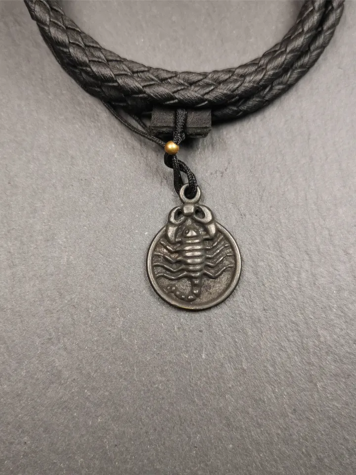 Gandhanra Handmade Tibetan Amulet,Scorpion Guru of Padmasambhava, Buddhist Scorpion Pendant, Made of Brass,0.8&quot;