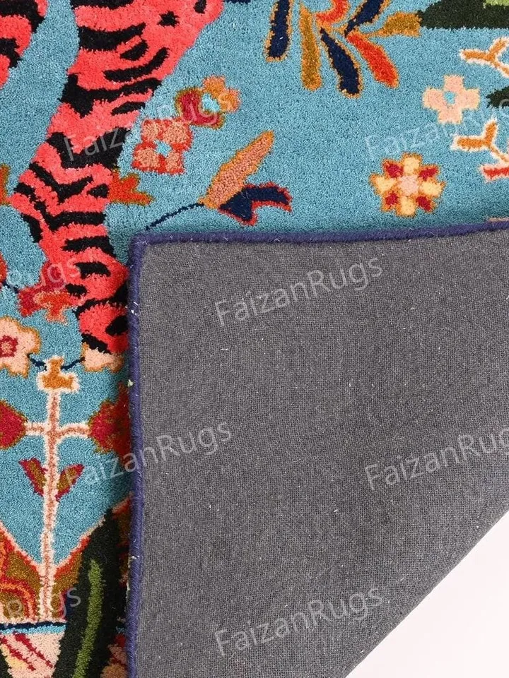 But 8x10 Jungle Majesty Handmade 100% Wool Rugs and Carpets | Handmade Carpet For Living Room | Dining Room | Hallway | Multi Room Carpets
