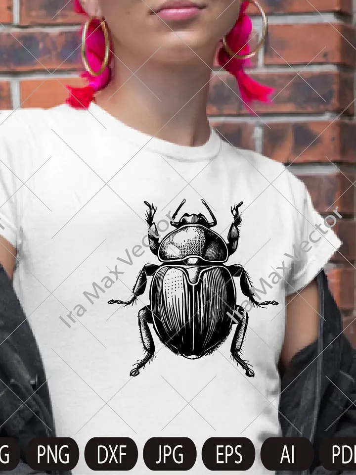 Scarab, Beetle Logo Svg , Bug Svg, Scarab Svg, Dung Beetle Svg, Egyptian Beetle Svg, Insects Clipart Svg , Clip Art, silhouette