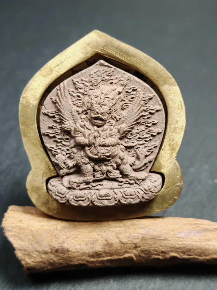 Vajrakilaya Tsa Tsa Mold,Old Version Dorje Phurba,4.5cm Height,Gandhanra Unique Tibetan Buddha Tsha Tsha Mould For Making Clay Statue