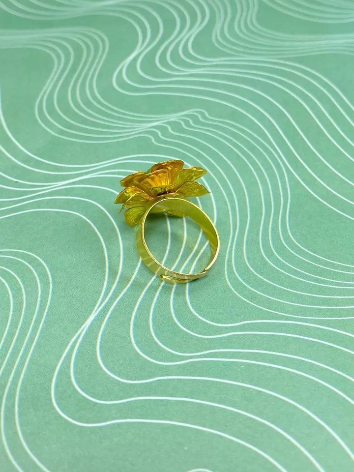 Zirconium ring. Handmade jewelry.