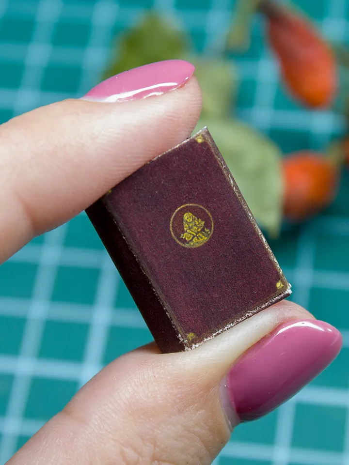 TEMPLATE Miniature book Alice's Adventures
