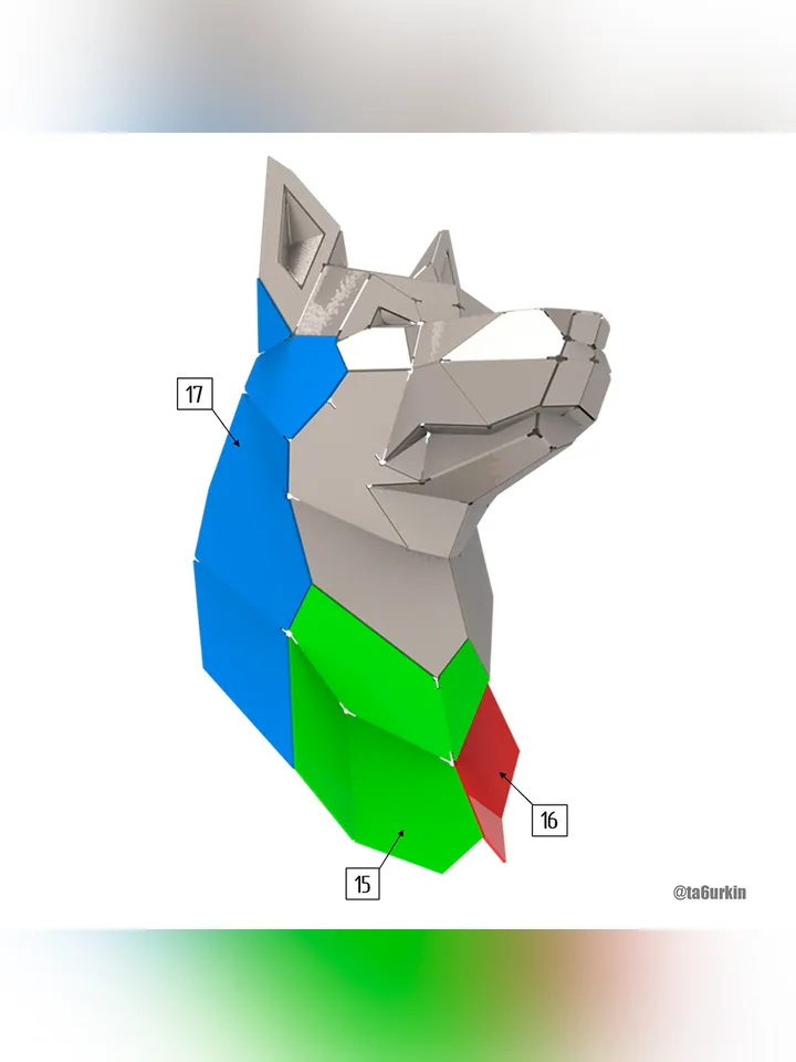 Welding Project Plans Drawings German Shepherd Sitting (DXF, PDF)