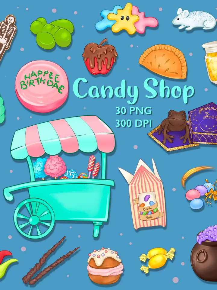 Magic candy PNG, wizarding school clipart, magic clipart, magic school clipart, magic clip art, magic stickers, wizard stickers
