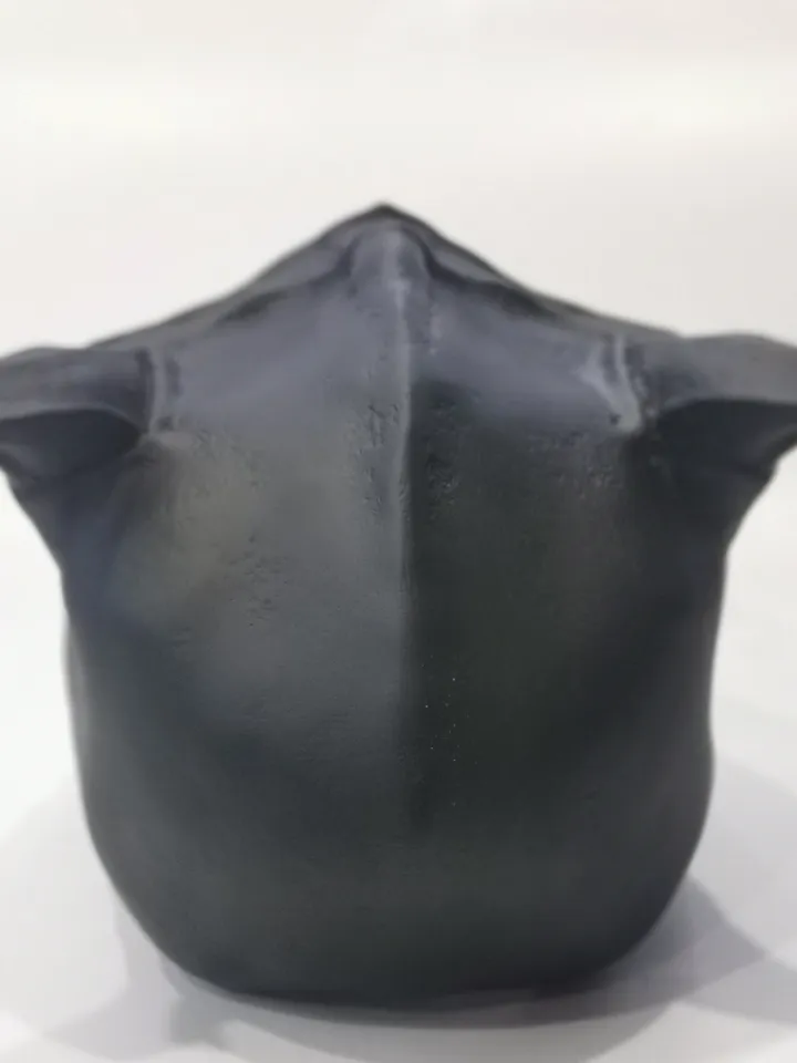 Three-eyed black demon mask with moving jaw, resin skull mask, demon skull, halloween mask scary, custom cosplay mask, creepy mask