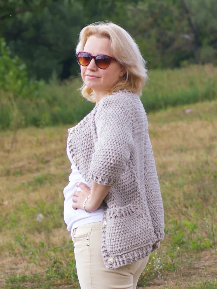 Women's Jacket Jacqueline Simple Crochet Pattern