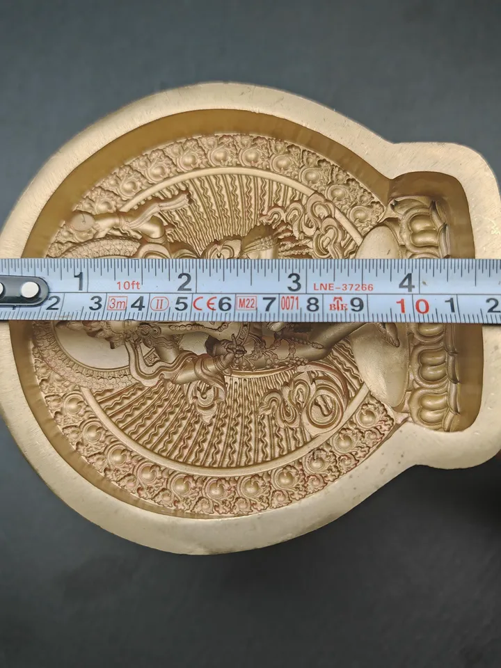 Machig Labdron / Machik Labdron Tsa Tsa Mold,Gandhanra Handmade Tibetan Buddha Statue Mould,12 × 12cm