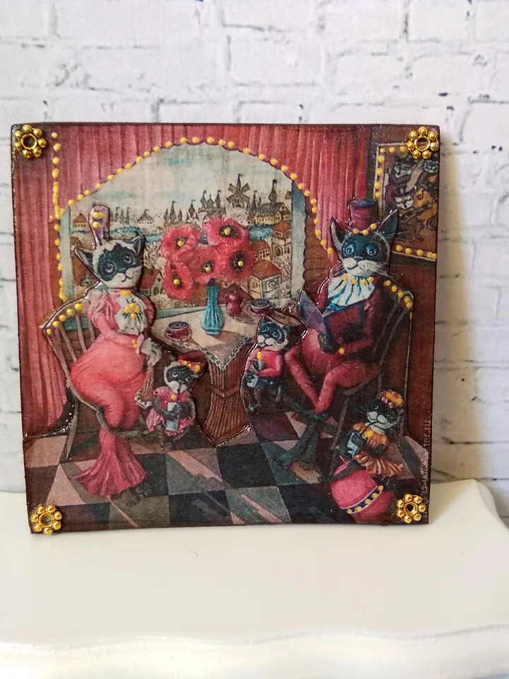 1:12 scale. Panel for a dollhouse. Dollhouse.1:12 scale.