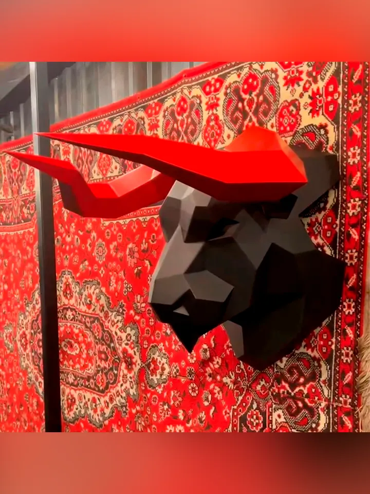 Welding Project Plans Drawings Bull Head (v2) (DXF, PDF)