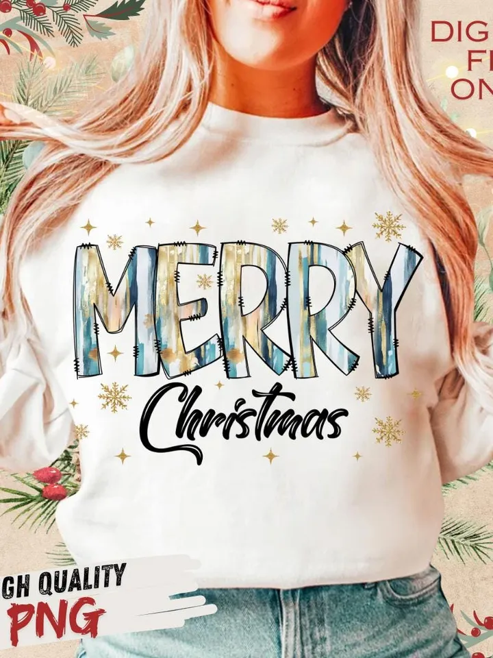 Glitter Blue Merry christmas png, merry doodles png, colorful brushstroke christmas png, glitter christmas png, christmas png, tis the seaso