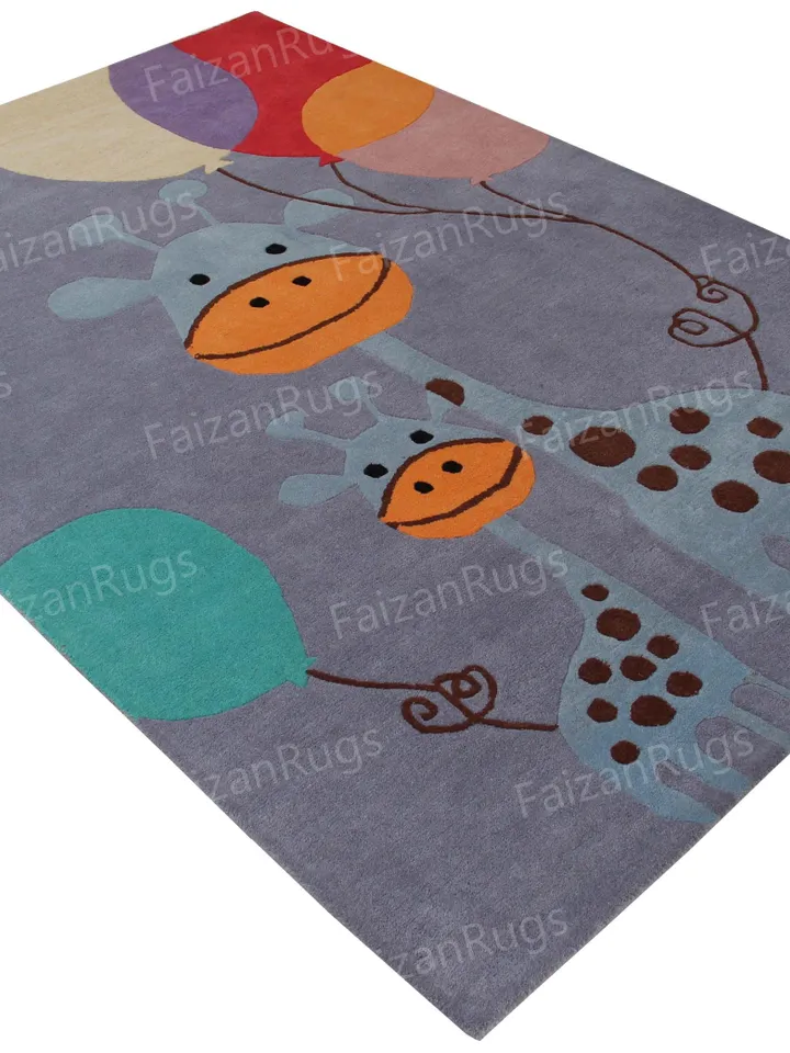 Giraffe Hand Tufted Rug 100% Wool For Living Room, Bed Room, Kids Room In Any Size 10x14,10x12,9x12,8x10,6x9,5x8,4x6