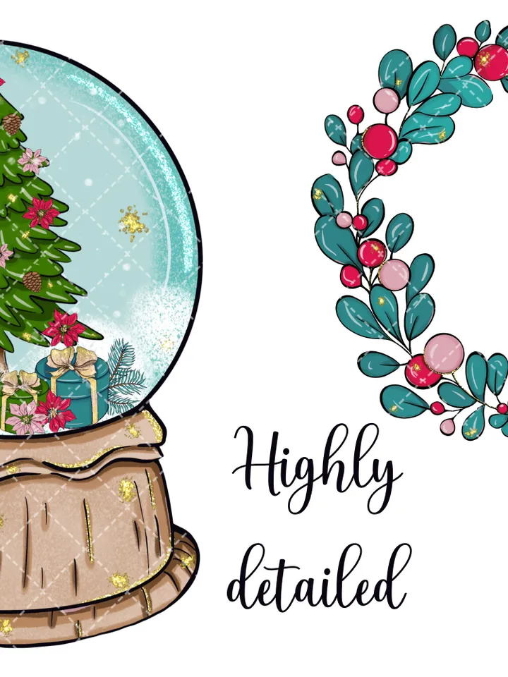 Amazing Christmas Girl Clipart, Winter Doll Clipart, Girl Clipart, Snow Princess Clipart Bundle, Sublimation Designs, Digital Clipart, Deer Clipart