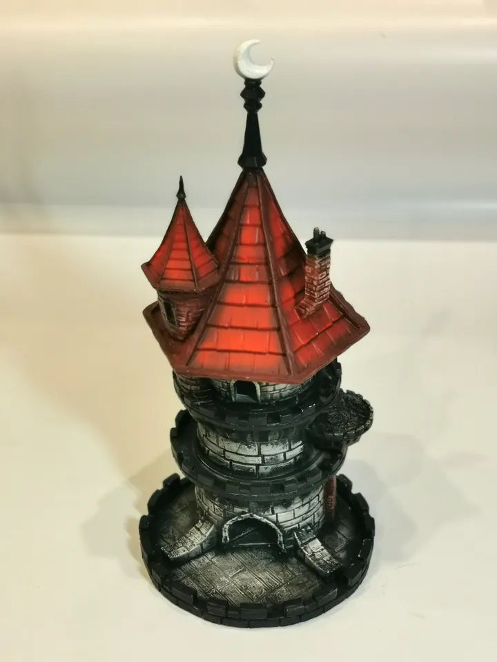 Dice Tower, Wizard Tower, Dice Tray, Dice Roller, DND Board Game Accessories, Dungeon Master Gift