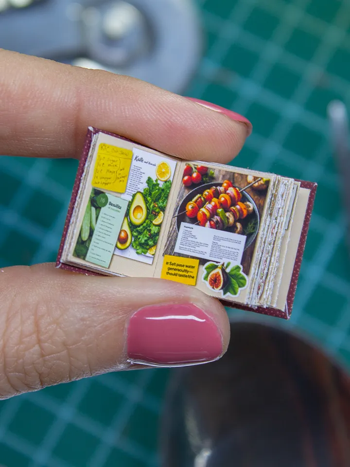 TEMPLATE Miniature recipe book
