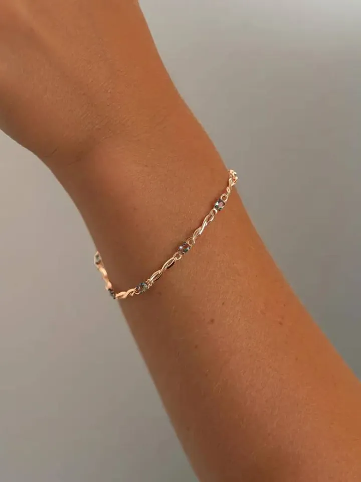 Bracelet silver gilded 925 samples