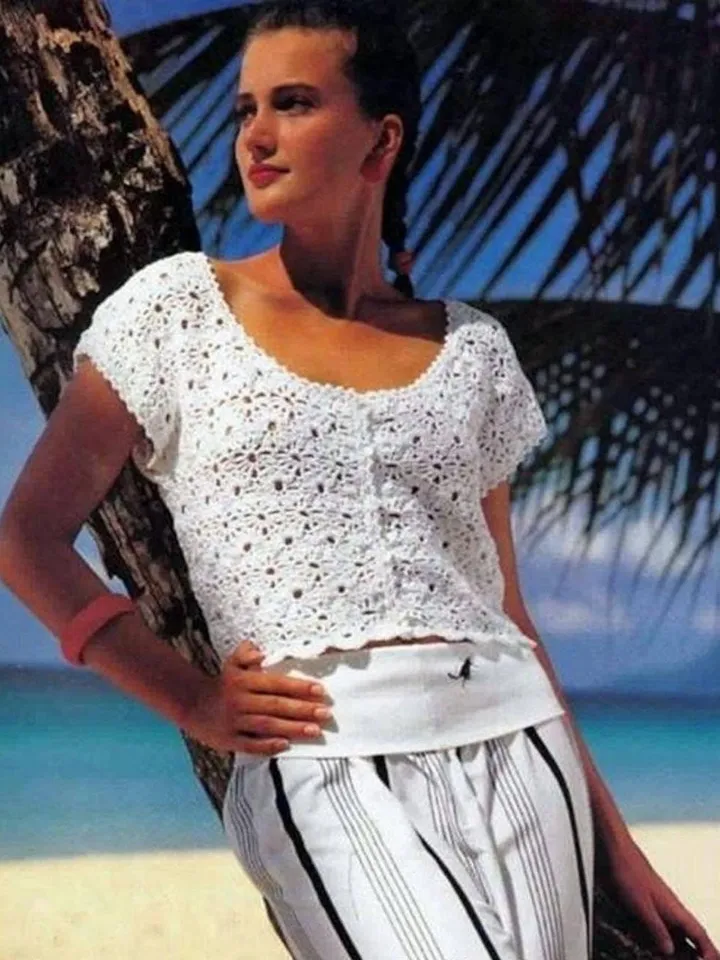 Top crochet pattern, lace top crochet, halter top crochet pattern pdf instant download