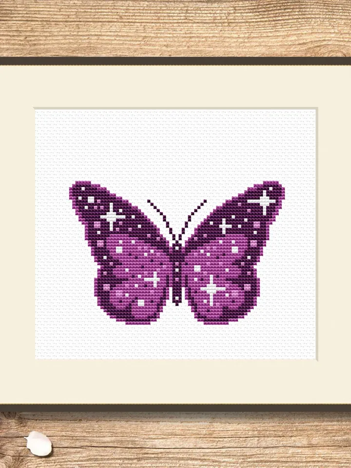 The Butterfly Cross Stitch Pattern, Summer Cross Stitch Pattern, Embroidery Butterfly, Home Decoration, Modern Cross Stitch Pattern #anm002