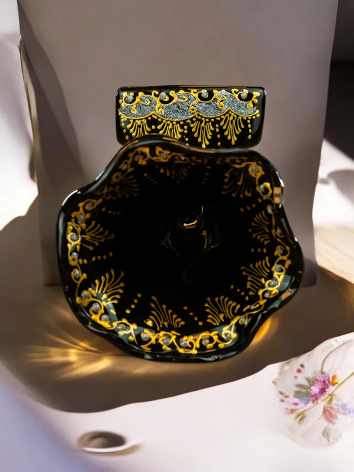 Father's Day Gift Handpainted Gramophone Phone Speaker, Ceramic Audio Dock, Unique iPhone Speaker Gift, Home Decor First Father's Day Gift