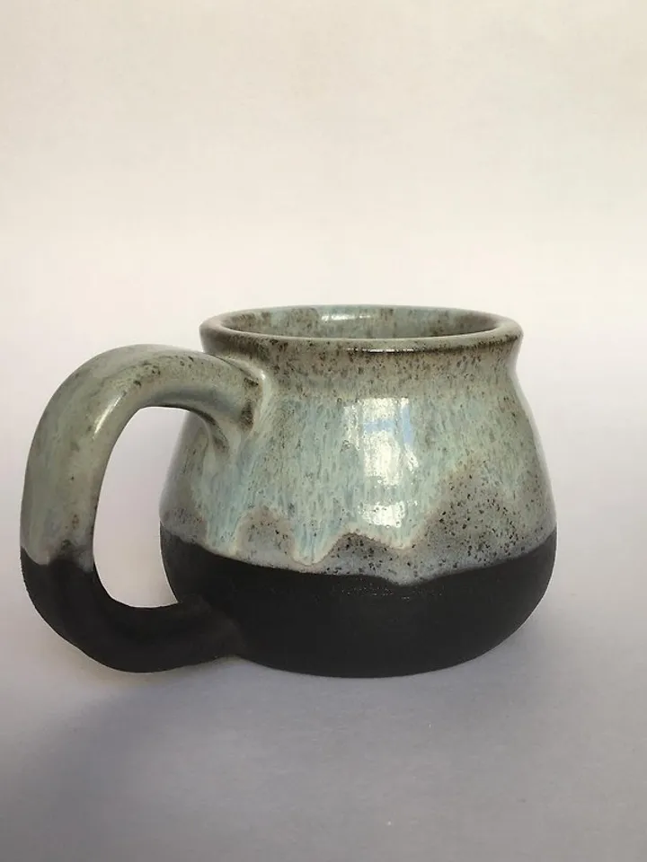 Black, Lavender Mist and Frosted Lemon Ceramic Mug