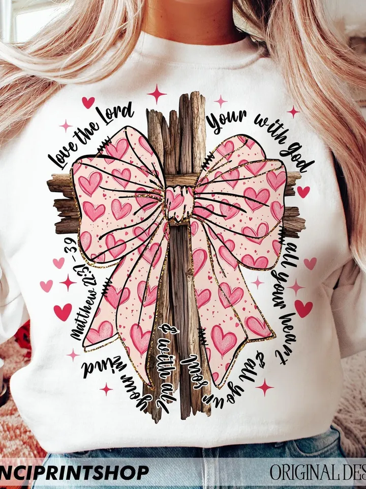 3 files, Coquette Valentine Jesus, Valentine Bow Bible Verse Png, Valentines Day png, Christian Valentines png, Valentine Jesus, Love png