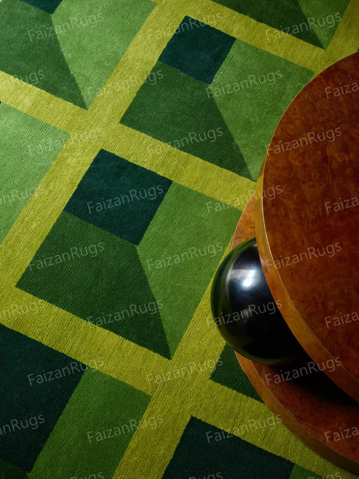 Buy 8x10 Green maze Hand Tufted Rug 100% Wool for living room, bed room, kids room in any size 10x14,10x12,9x12,8x10,6x9,5x8,4x6