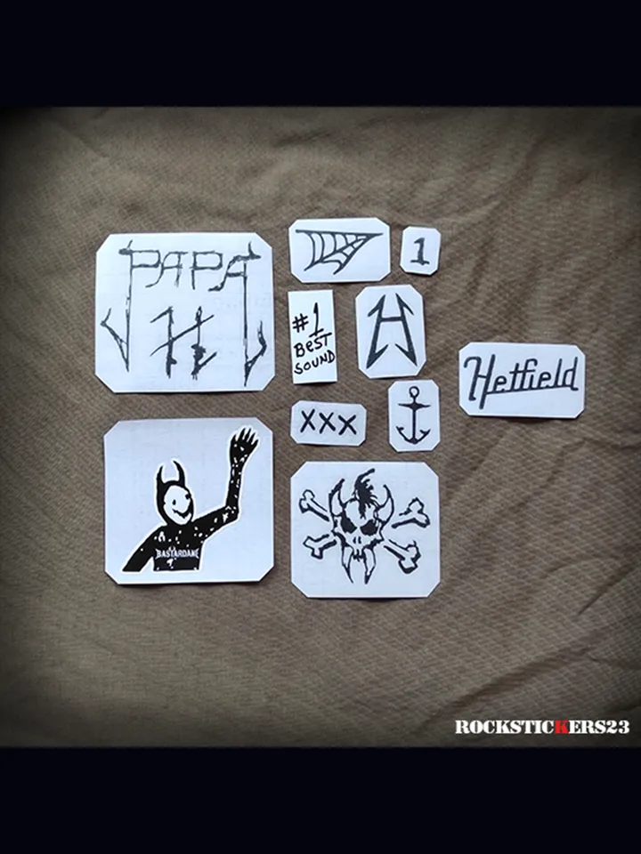 James Hetfield guitar stickers Gibson Electra Flying V 2236 ver. 2024 vinyl decal