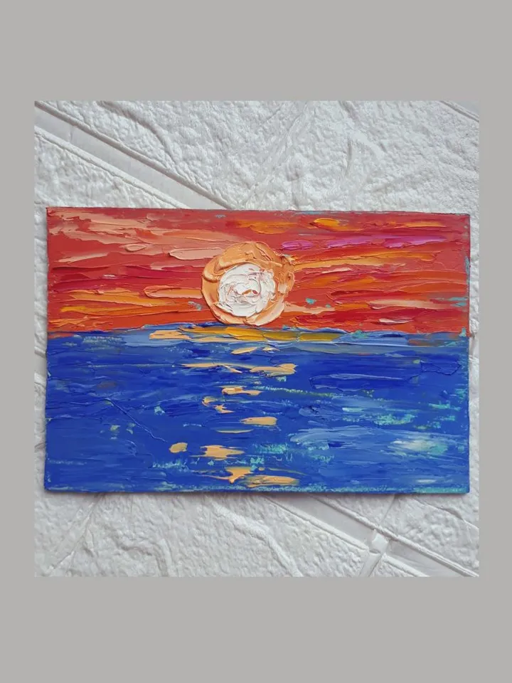 Radiant Sky Sunset Painting