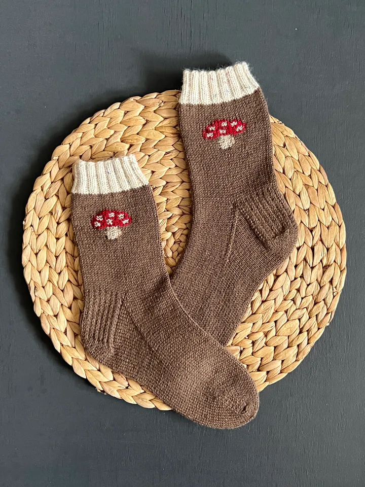 Handmade womens socks | Warm knitted accessory