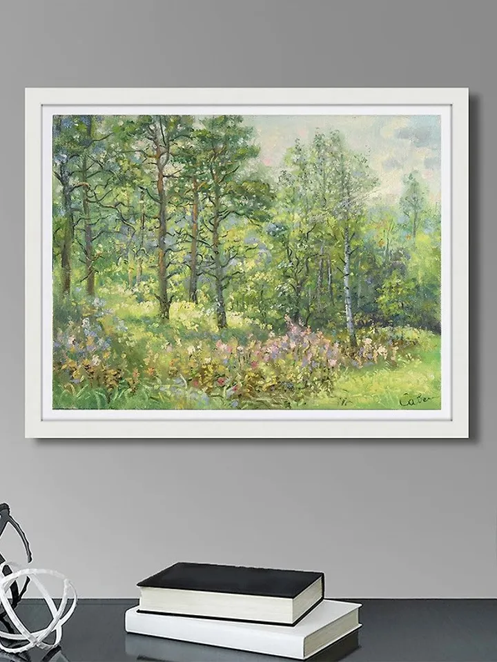 Forest Painting Landscape Nature Original Art Plein Air Artwork Impressionism