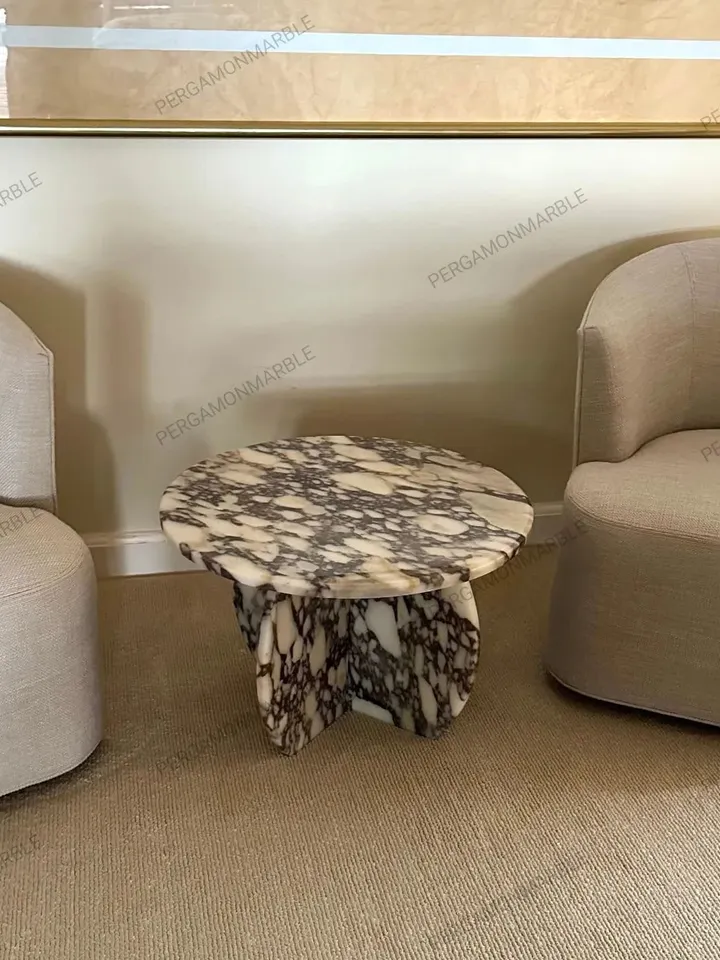 Calacatta Viola Marble Coffee table, Center table, handmade Free shipping, fast shipping, custom design,italy model