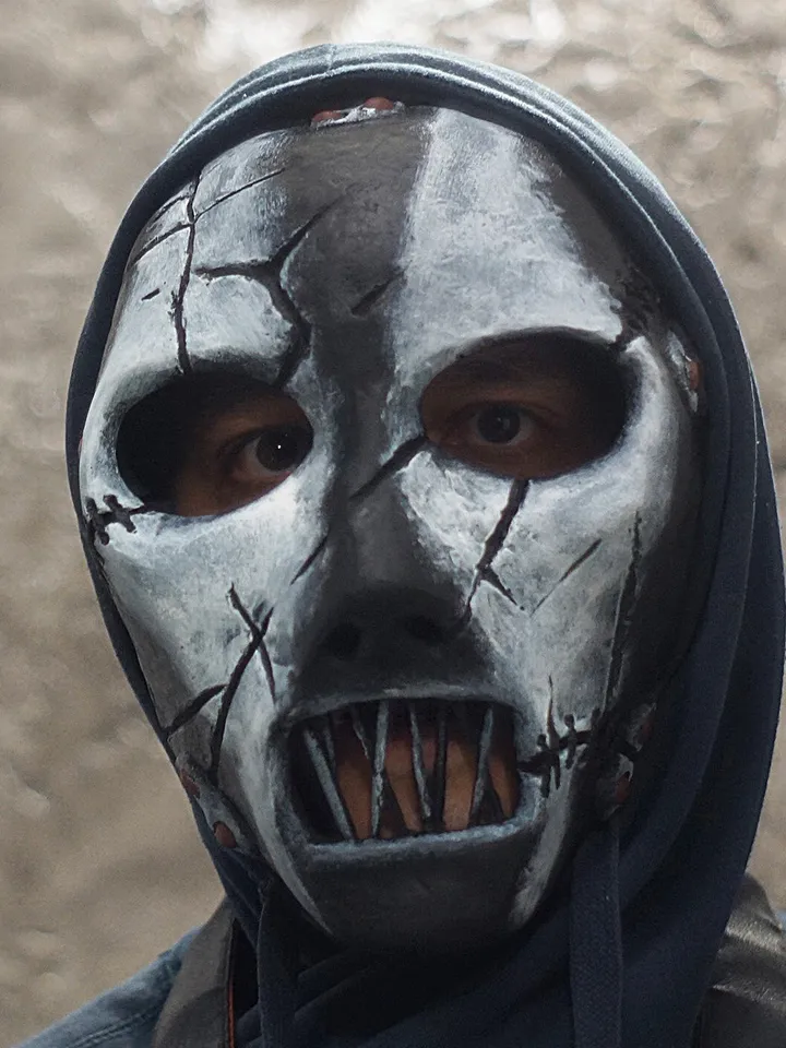 Paul Grey mask Latest mask Hard Rock Halloween mask Scary Handmade The Pig mask bassist Heavy metal mask