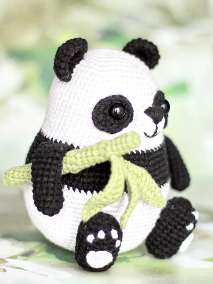 Panda bear crochet pattern amigurumi PDF