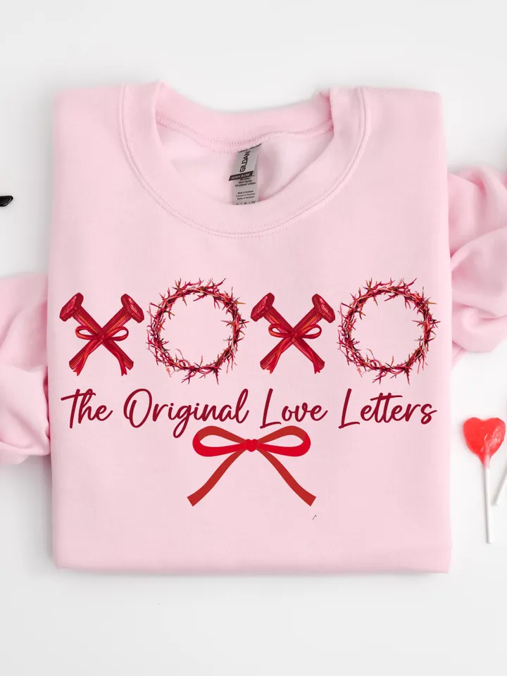 XOXO the original love letters png, Christian Valentines Png, Valentine Day Png, Valentine Bow Png, Christian Shirt, Jesus Valentine Png