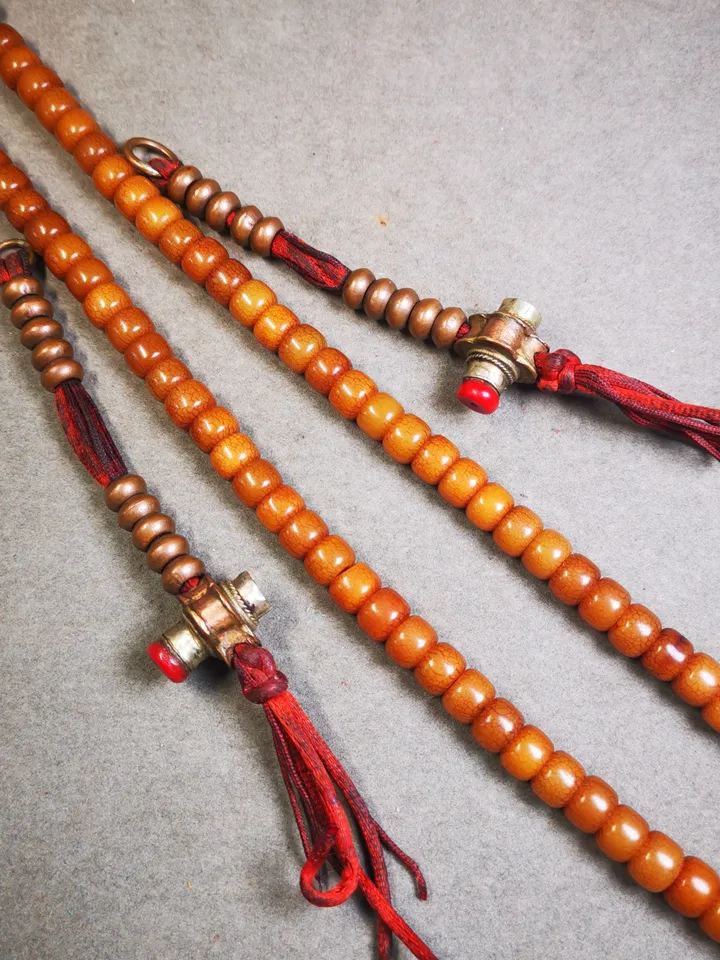 Gandhanra Old Tibetan Buddhist Mala Counters,Prayer Bead Counters ,Big Size,Made of Lima Brass