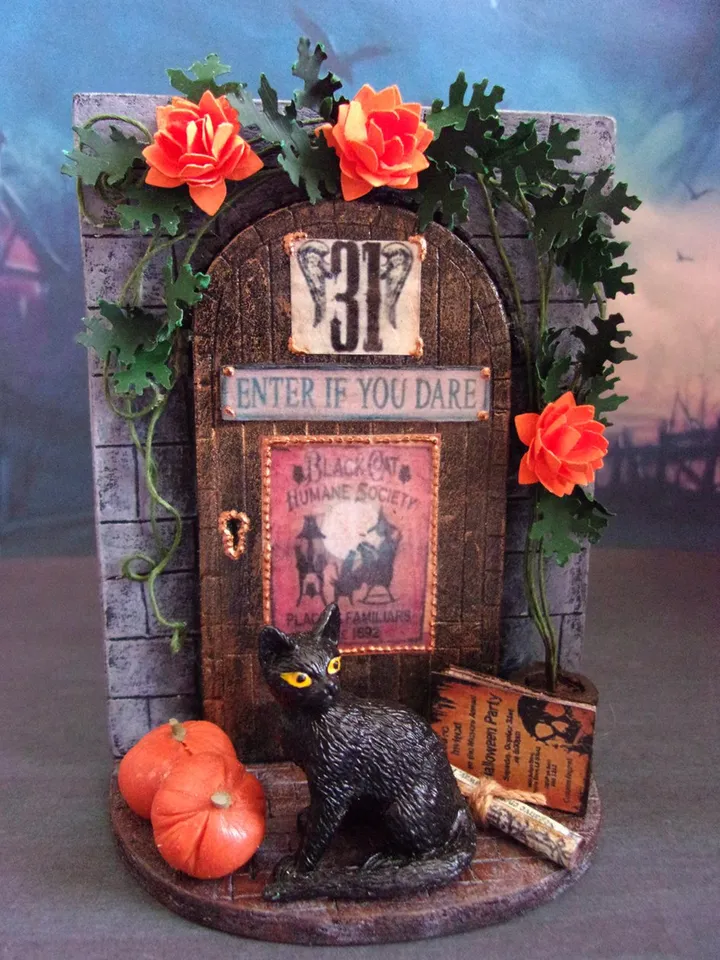 Interior miniature for dollhouse to fill dollhouse yard for halloween. 1:12. dollhouse miniature. handmade.