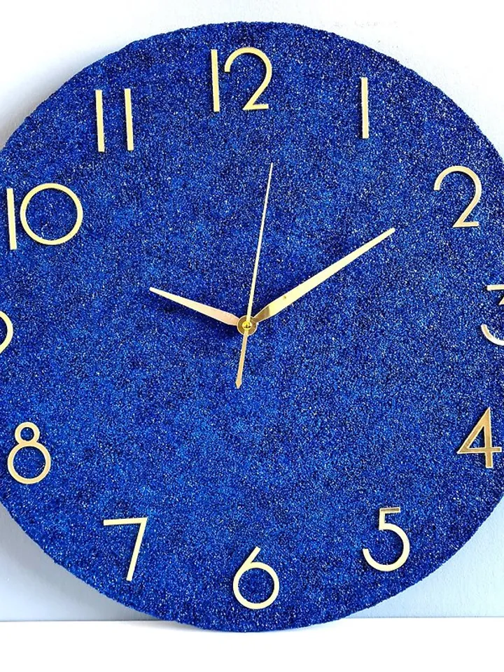 Large wall clock 50 cm, Marble wall clock, Custom wall clock, Silent wall clock