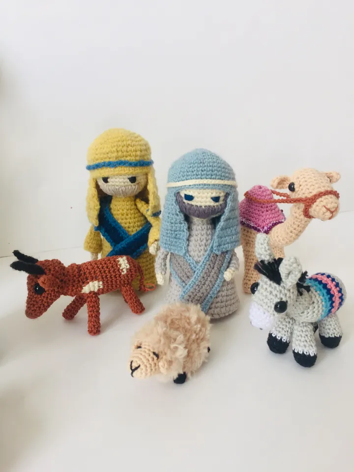 Christmas shepherds crochet pattern 2 in 1