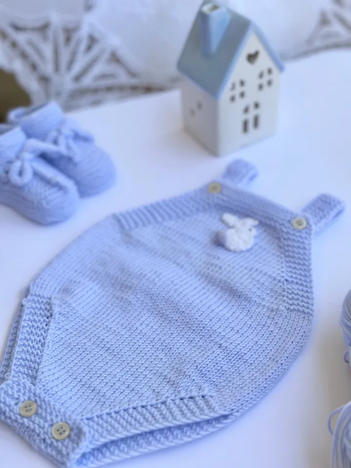 PDF Newborn Onesie Seamless Knitting Pattern – Comfort for Your Newborn with video ENG