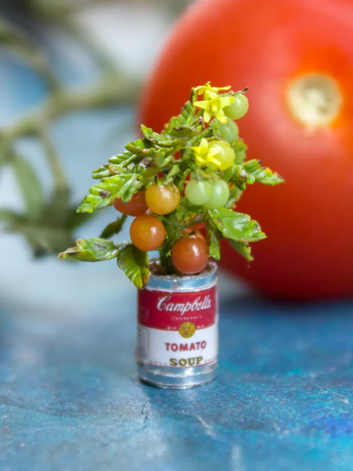 TUTORIAL Miniature tomato plant with polymer clay