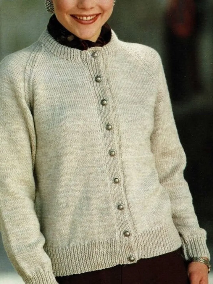 Cardigan pattern, knitting cardigan, classic women cardigan PDF