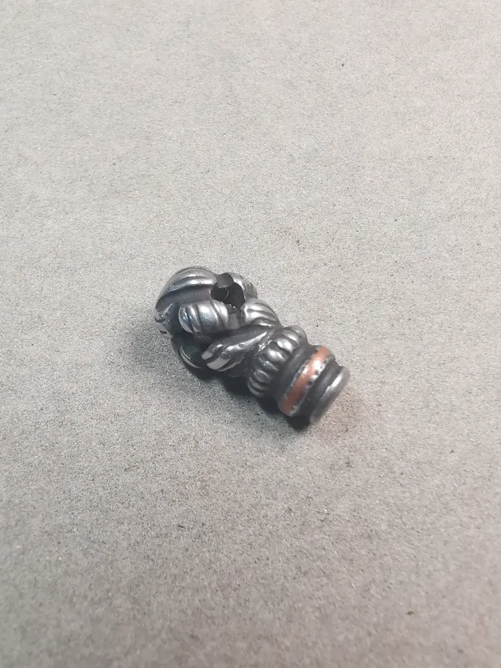 Gandhanra Tibetan Guru Bead, Lucky Knot Mini Size T-drilled 3-Hole Prayer Bead,Mala Bead,Connector Bead for Buddhist Bead Accessories