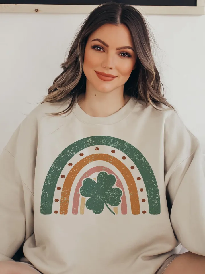 Retro St Patrick's Rainbow SVG | Retro St Patricks Rainbow PNG | St Patricks Day Svg | St Patricks Day Png | Retro St Pattys | Retro Rainbow