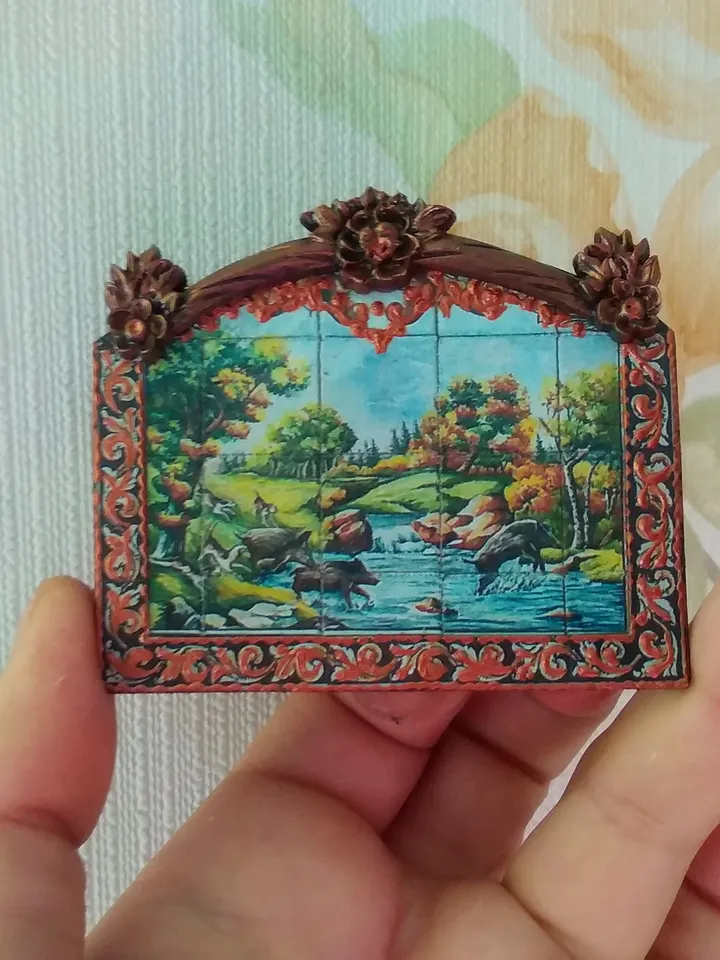 Panel for a dollhouse. Dollhouse.1:12 scale.