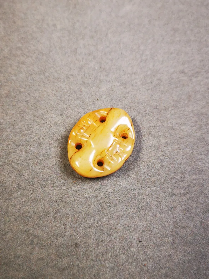 Gandhanra Handmade Tibetan Yak Bone Carved Vajra Bead Amulet for Mala,Prayer Beads,Jewelry Accessories